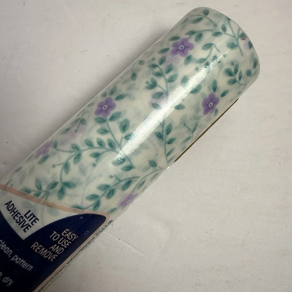Vintage 90's Rubbermaid Shelf Liner Villa Flora 20 SQ FT JUMBO Roll NEW‎ 2 Rolls